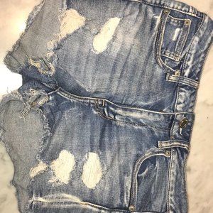 American Eagle Distressed Jean Shorts